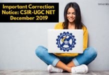 Important Correction Notice