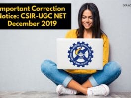 Important Correction Notice