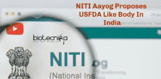 Niti Aayog's FDA Like Body