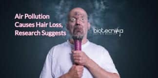 air pollution causes hair-loss