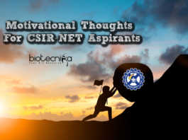 Motivational Thoughts For CSIR NET Aspirants