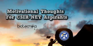 Motivational Thoughts For CSIR NET Aspirants