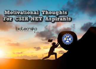 Motivational Thoughts For CSIR NET Aspirants Motivational Thoughts For CSIR NET Aspirants
