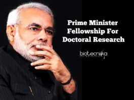 Prime Minister PhD Fellowship
