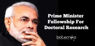 Prime Minister PhD Fellowship