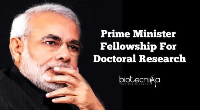 Prime Minister PhD Fellowship