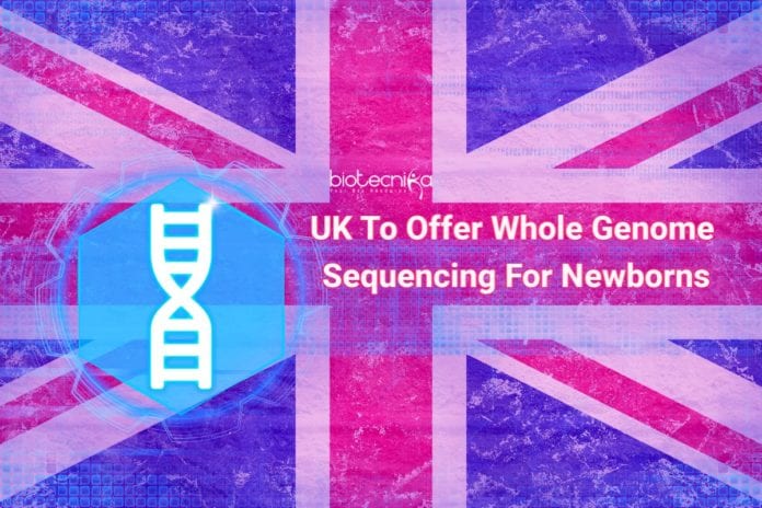 whole genome-sequencing for UK newborns