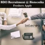 Freshers Life Science Job