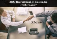 Freshers Job – 20 BDO Job Opening @ Biotecnika, Bangalore Freshers Life Science Job
