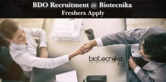 Freshers Life Science Job