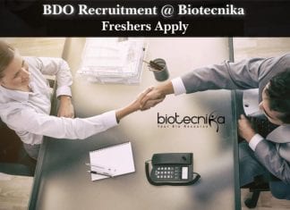 Freshers Life Science Job