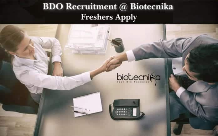 Freshers Life Science Job