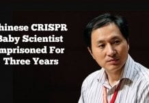 Chinese CRISPR Baby Scientist Imprisoned For Three Years The scientist behind CRISPR babies jailed for three years