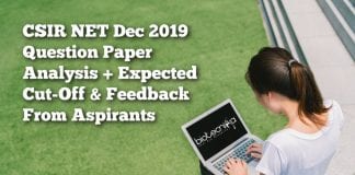 CSIR NET Dec 2019 Question Paper Analysis