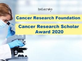 Cancer Research Scholar Award