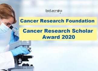 Cancer Research Scholar Award 2020 Cancer Research Scholar Award