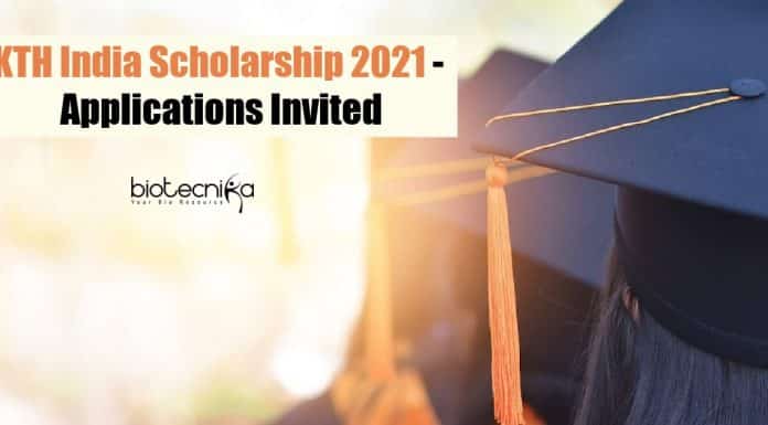 KTH India Scholarship 2021