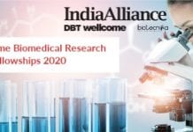 DBT Wellcome Biomedical Research Fellowships 2020 – Applications Invited DBT Welcome Biomedical Research Push
