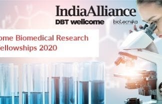 DBT Wellcome Biomedical Research Fellowships 2020 – Applications Invited DBT Welcome Biomedical Research Push