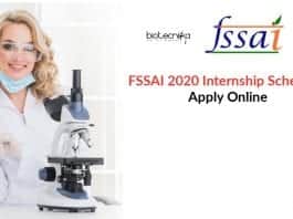 FSSAI Internship Scheme April