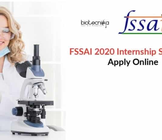FSSAI Internship Scheme April