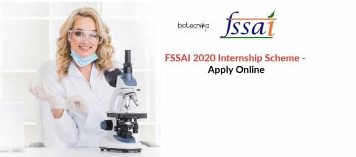 FSSAI Internship Scheme April