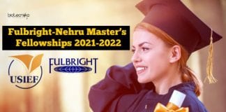 Fulbright-Nehru Master’s Fellowships 2021-2022
