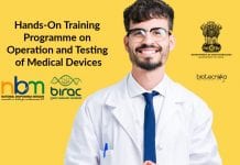 DBT India Hands-On Training Programme on Operation and Testing of Medical Devices Hands-On Training Program