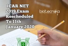 ICAR NET 2019 Exam