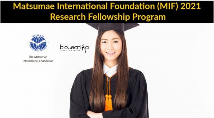 Matsumae International Foundation 2021