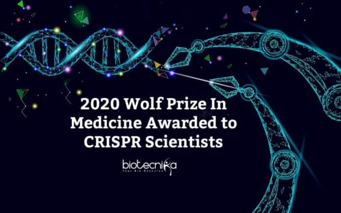 Wolf Prize to CRISPR Scientists