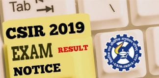 CSIR NET Result Date