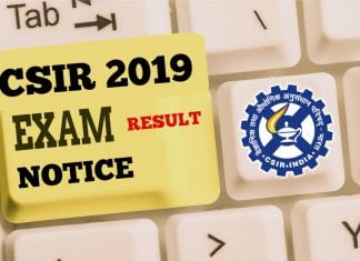 CSIR NET Result Date