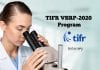 TIFR Visiting Students’ Research Programme (VSRP-2020) TIFR Visiting Students' Research