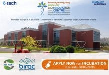Bangalore Bioinnovation Center Incubation