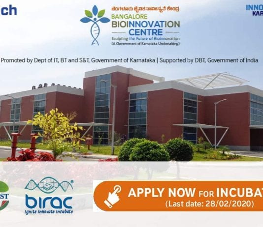 Bangalore Bioinnovation Center Incubation