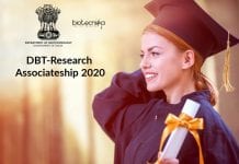 DBT-Research Associateship in Biotech & Life Sciences 2020 – Applications Invited DBT RA Program 2020