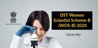 DST Women Scientist Scheme-B