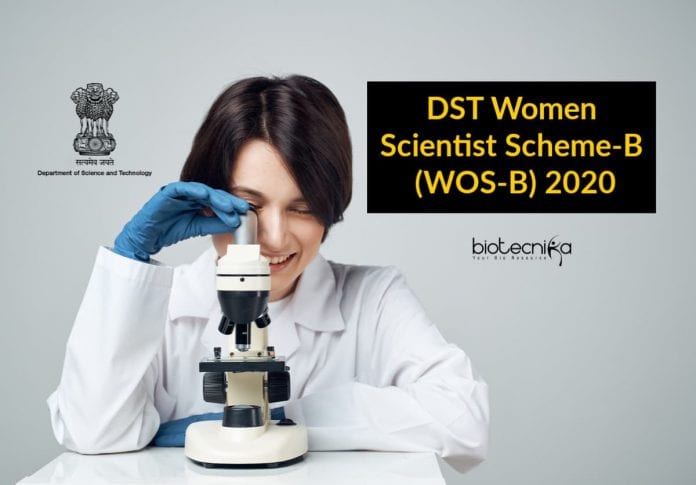 DST Women Scientist Scheme-B