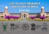 Govt Research Institutes In India