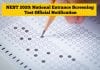NEST 2020: National Entrance Screening Test Official Notification NEST 2020