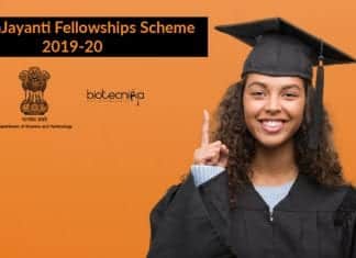 SwarnaJayanti Fellowships Scheme 2019-20