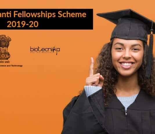 SwarnaJayanti Fellowships Scheme 2019-20