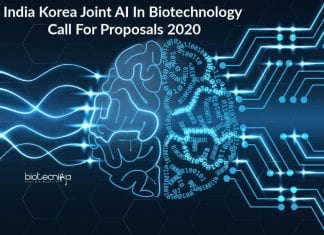 India Korea Joint AI In Biotechnology Call For Proposals 2020 AI In Biotechnology