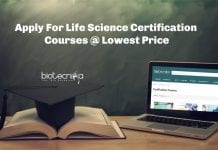 Life Science Certification Courses