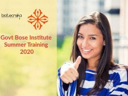 Bose Institute Summer Training