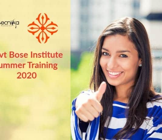 Bose Institute Summer Training