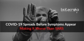COVID-19 spreads before symptoms Appear