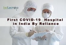 India’s First Dedicated Coronavirus Hospital Set Up By Reliance First COVID-19 Hospital in India