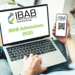 IBAB Admissions 2020